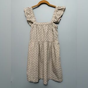 Madewell Cream and Black Striped Dress